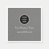 Moderne minimalistische grijs business logo Modern Servet (Voorkant)