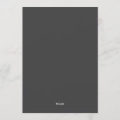 Moderne Minimalistische Grijze Bewaar de Datum Kaart (Achterkant)