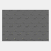 Moderne minimalistische grijze boom ster Kerstmis Inpakpapier Vel (Voorkant)