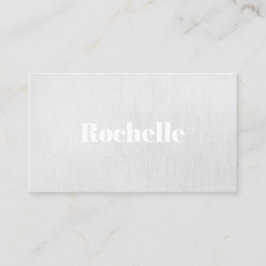 Moderne minimalistische grijze linnen achtergrond visitekaartje