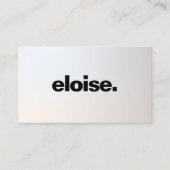 Moderne minimalistische grijze zilveren gradiënt visitekaartje (Voorkant)