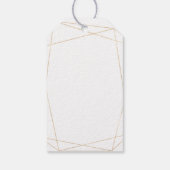 Moderne minimalistische groen bruiloft welkomsttas cadeaulabel (Achterkant)