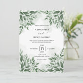 Moderne, minimalistische groen Eucalyptus Foliage Kaart (Staand voorkant)