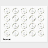 Moderne Minimalistische Groene Blad Envelope Zegel (Vel)
