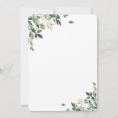 Moderne Minimalistische Groene Eucalyptus Save The Date (Achterkant)