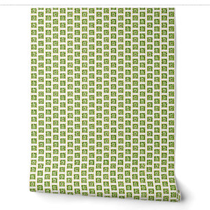 Moderne minimalistische groene fusie botanische behang