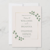 Moderne minimalistische groene geometrische Lijst Kaart (Voorkant)