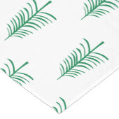 Moderne minimalistische groene kerstboom korte tafelloper (Hoek)