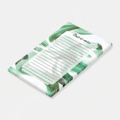 Moderne Minimalistische Groene Kwaststreken Abstra Post-it® Notes (Schuin)