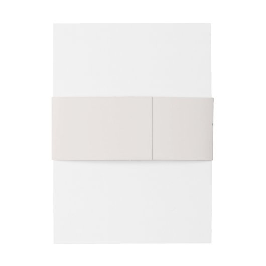 Moderne minimalistische groene verlofbruiloft uitnodigingen wikkel (Achterkant Voorbeeld)