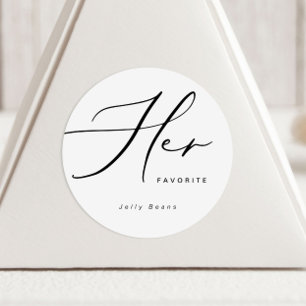 Moderne minimalistische haar favoriete Sticker voo