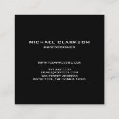 Moderne, minimalistische Hallo Vierkante Visitekaartje (Achterkant)