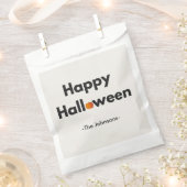 Moderne minimalistische Halloween – gepersonalisee Bedankzakje (Geknipt)