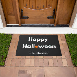 Moderne minimalistische Halloween – gepersonalisee Deurmat