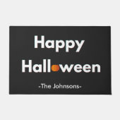 Moderne minimalistische Halloween – gepersonalisee Deurmat (Voorkant)