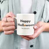 Moderne minimalistische Halloween – gepersonalisee Koffiemok