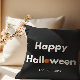 Moderne minimalistische Halloween – gepersonalisee Kussen