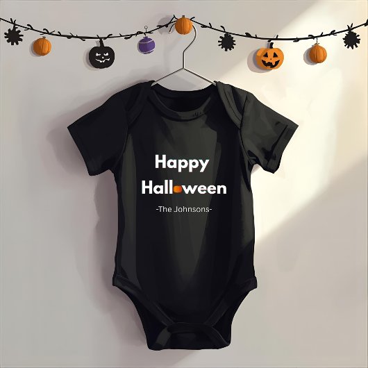Moderne minimalistische Halloween – gepersonalisee Romper