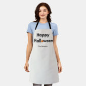 Moderne minimalistische Halloween – gepersonalisee Schort (Gedragen)