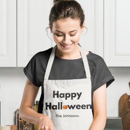 Moderne minimalistische Halloween – gepersonalisee Schort