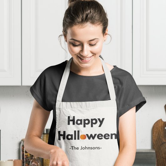 Moderne minimalistische Halloween – gepersonalisee Schort