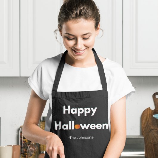 Moderne minimalistische Halloween – gepersonalisee Schort