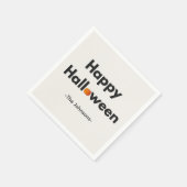 Moderne minimalistische Halloween – gepersonalisee Servet (Hoek)
