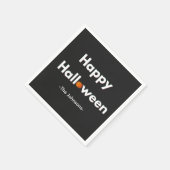 Moderne minimalistische Halloween – gepersonalisee Servet (Hoek)