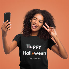 Moderne minimalistische Halloween – gepersonalisee T-shirt