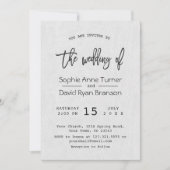 Moderne Minimalistische Handgeschreven Handlettere Kaart (Voorkant)