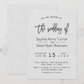 Moderne Minimalistische Handgeschreven Handlettere Kaart (Voorkant / Achterkant)