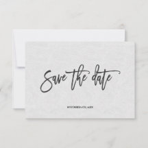 Moderne Minimalistische Handgeschreven Save The Da