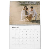 Moderne Minimalistische Handgeschreven Script Fami Kalender (Mar 2027)