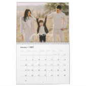 Moderne Minimalistische Handgeschreven Script Fami Kalender (Jan 2027)