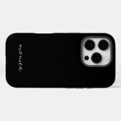 Moderne Minimalistische Handgeschreven Script Zwar Case-Mate iPhone Case (Achterkant (horizontaal))
