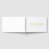 Moderne minimalistische handgeschreven scriptie br gastenboek (Volledig)