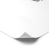 Moderne Minimalistische Handgeschreven Trouw Welko Poster (Hoek)