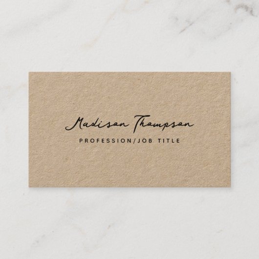 Moderne minimalistische handtekeningen QR Code Kra Visitekaartje (Voorkant)