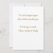 Moderne minimalistische Happy Moederdag-fotokaart (Achterkant)