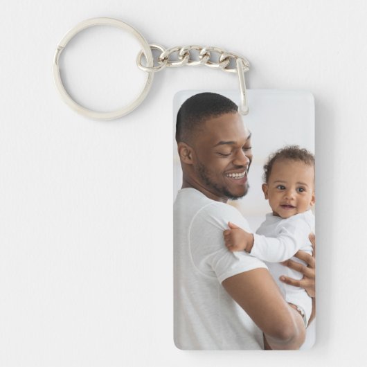 Moderne minimalistische Happy Vaderdag aangepaste  Sleutelhanger (Voorkant)