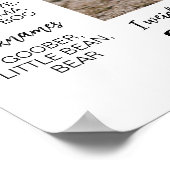 Moderne Minimalistische Hart Verjaardag Foto Mijlp Poster (Hoek)