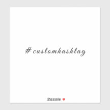 Moderne Minimalistische Hashtag Social Sticker