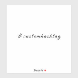 Moderne Minimalistische Hashtag Social Sticker