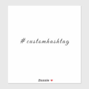 Moderne Minimalistische Hashtag Social Sticker