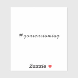 Moderne Minimalistische Hashtag Sticker
