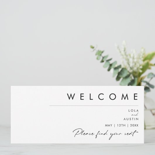 Moderne minimalistische hellingskaart (Staand voorkant)