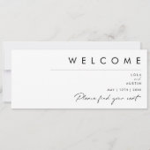 Moderne minimalistische hellingskaart (Achterkant)