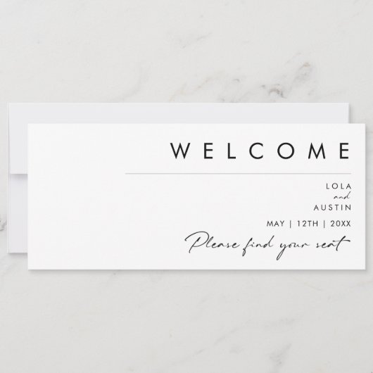 Moderne minimalistische hellingskaart (Voorkant)