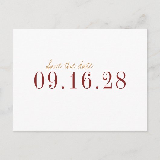 Moderne, minimalistische herdenkingsbruiloft, beha aankondigingskaart (Voorkant)