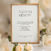 Moderne minimalistische herdenkingsbruiloft poster